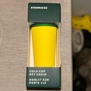 Starbucks Pineapple Studded Cup Keychain